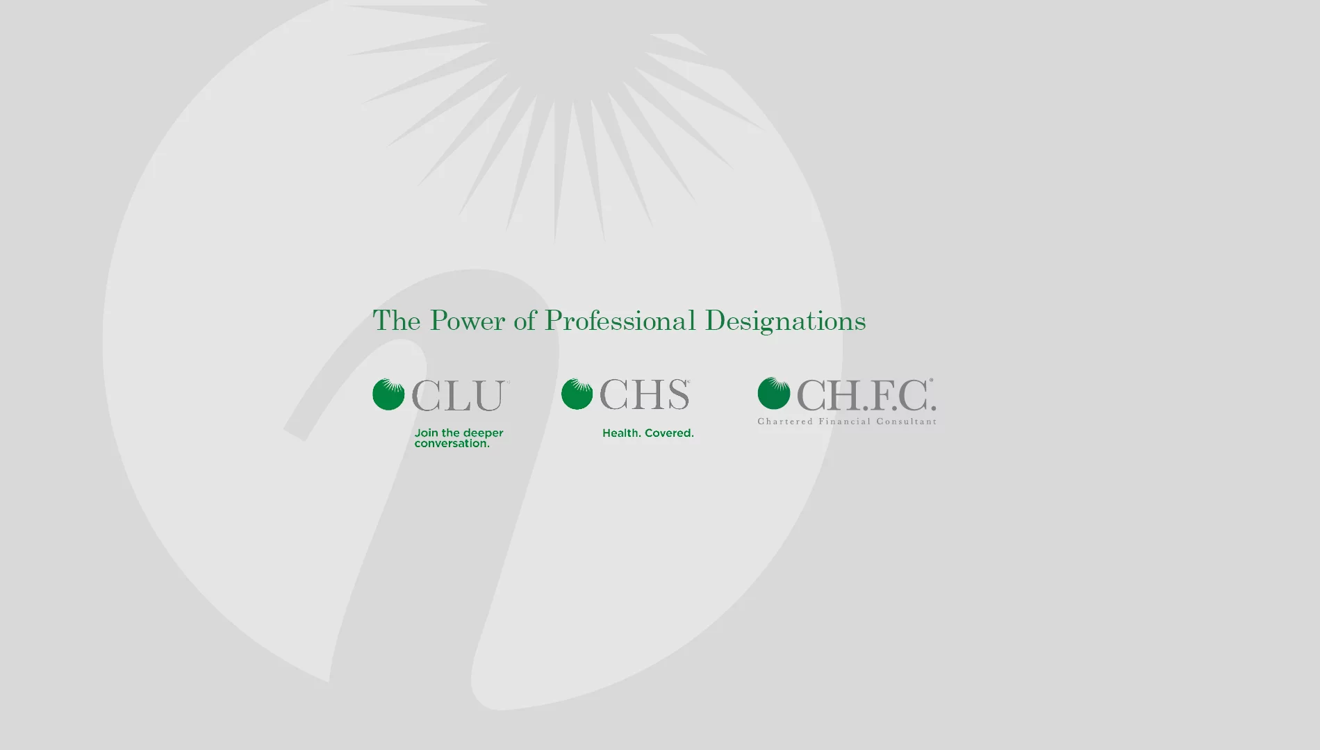 the power of professional designations - the institute for advanced financial education clu chs ch.f.c. designation